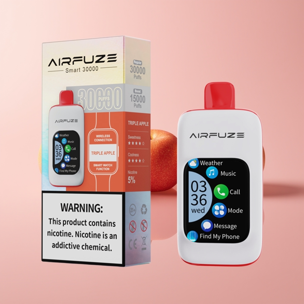 AirFuze Smart 30000 Puff TFT érintőképernyős Három Alma