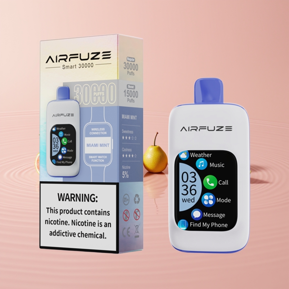 AirFuze Smart 30000 Puff TFT érintőképernyős Miami Menta