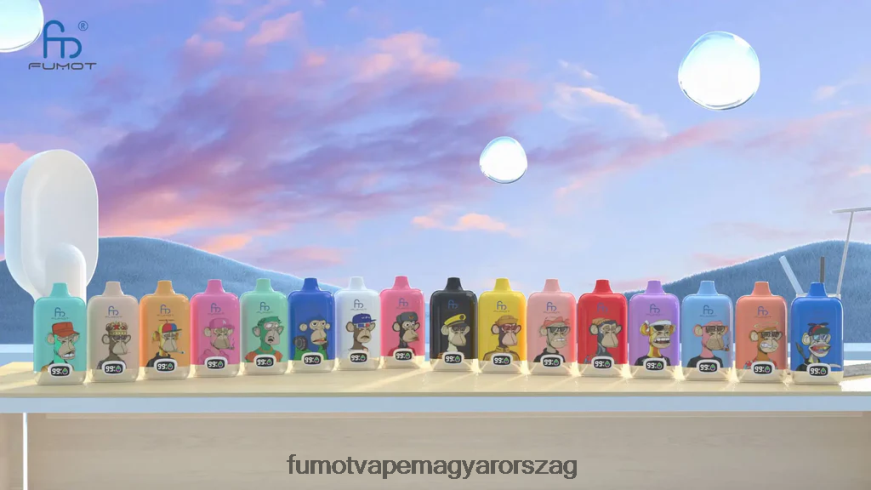 szőlő menta Fumot vape Europe 6ZBT2B131 Fumot Digital Box 12000 20 ml-es eldobható vape pod - (1 db)