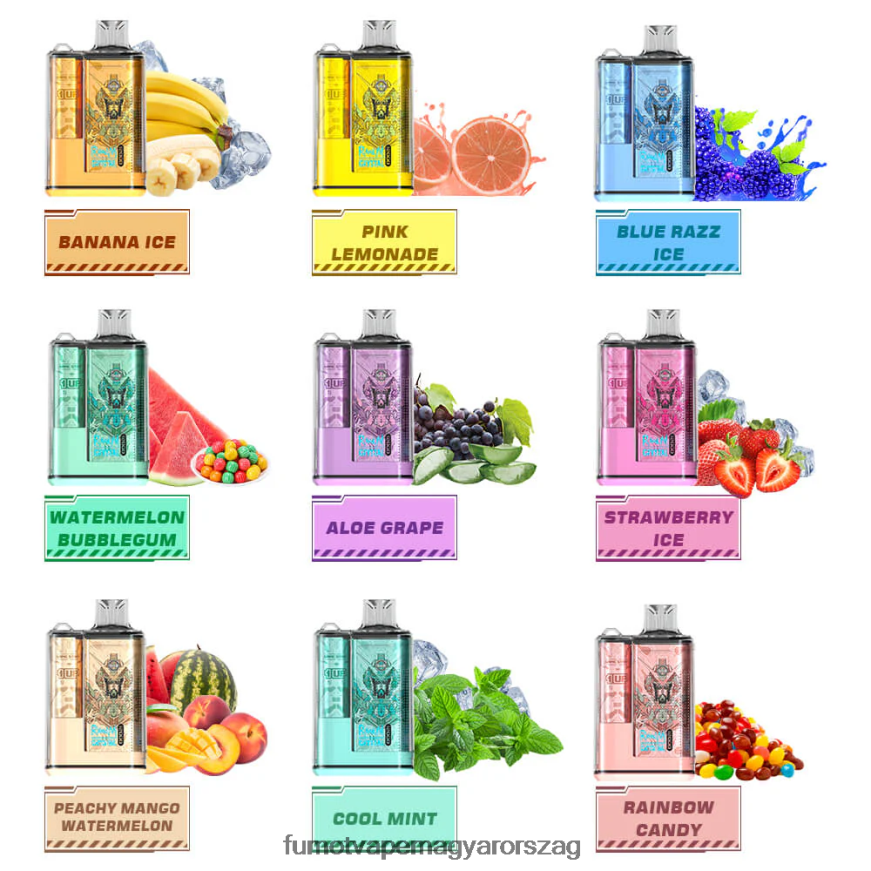 dr kék Fumot vape Magyarország 6ZBT2B266 Fumot Crystal 1 db - 12000 eldobható vape doboz 20ml