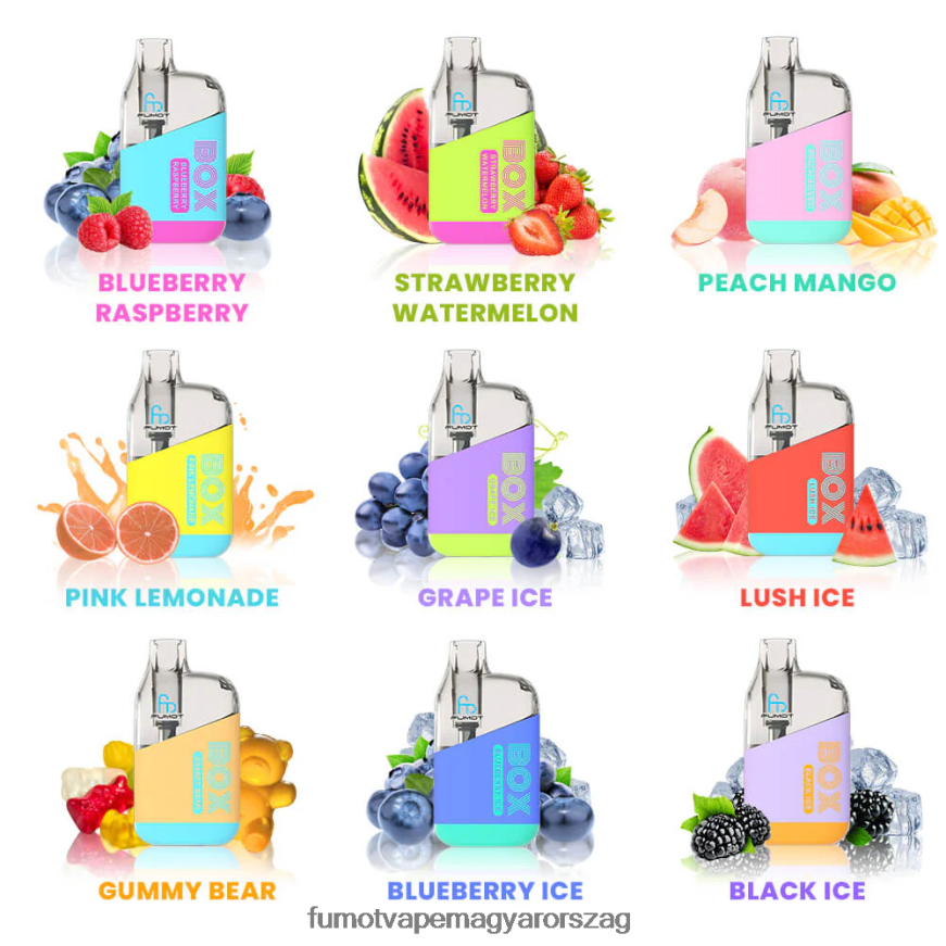 vegyes bogyók Fumot flavors 6ZBT2B344 Fumot Tornado doboz 10000 eldobható vape pod - 20ml (1 db)