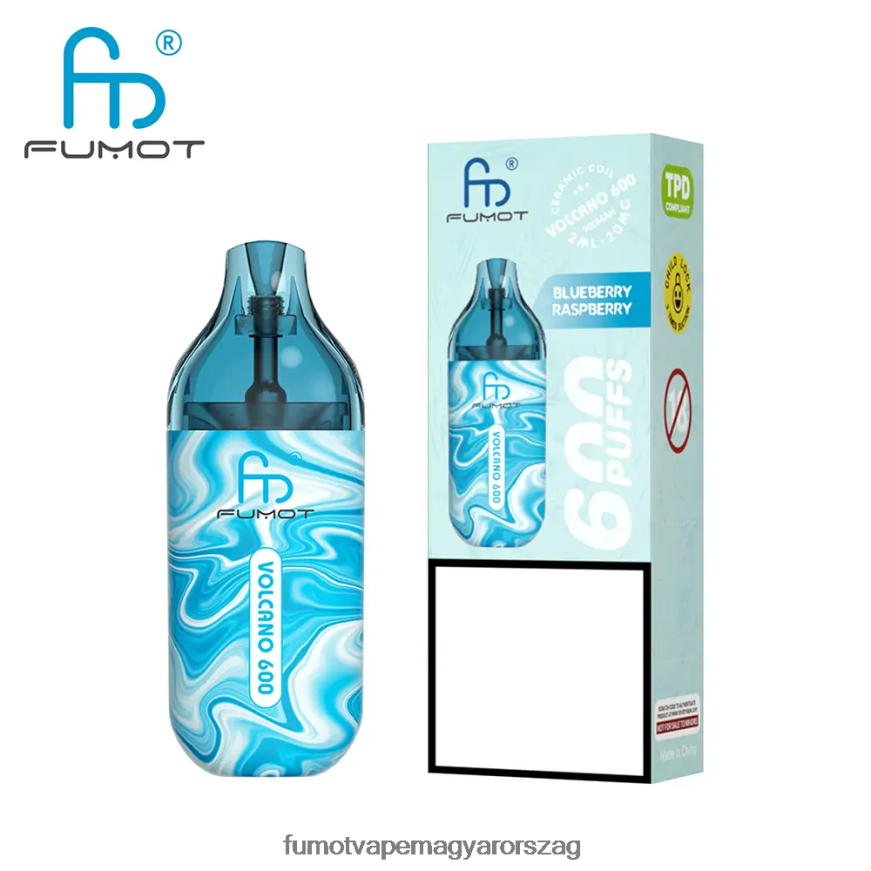 ananász őszibarack mangó Fumot flavors 6ZBT2B294 Fumot Volcano 600 tpd-kompatibilis eldobható vape - 2 ml (3 darabos készlet)