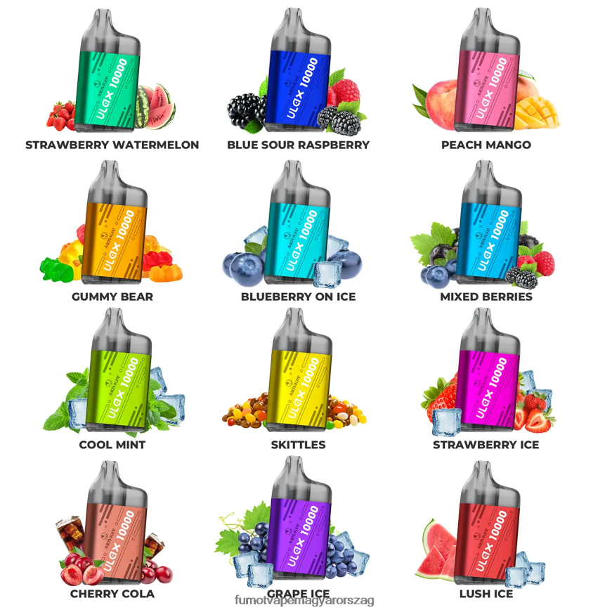buja jég Fumot vape online shop 6ZBT2B310 Fumot Movkin Ulax 10 000 eldobható vape pod - 12 ml (1 darab)