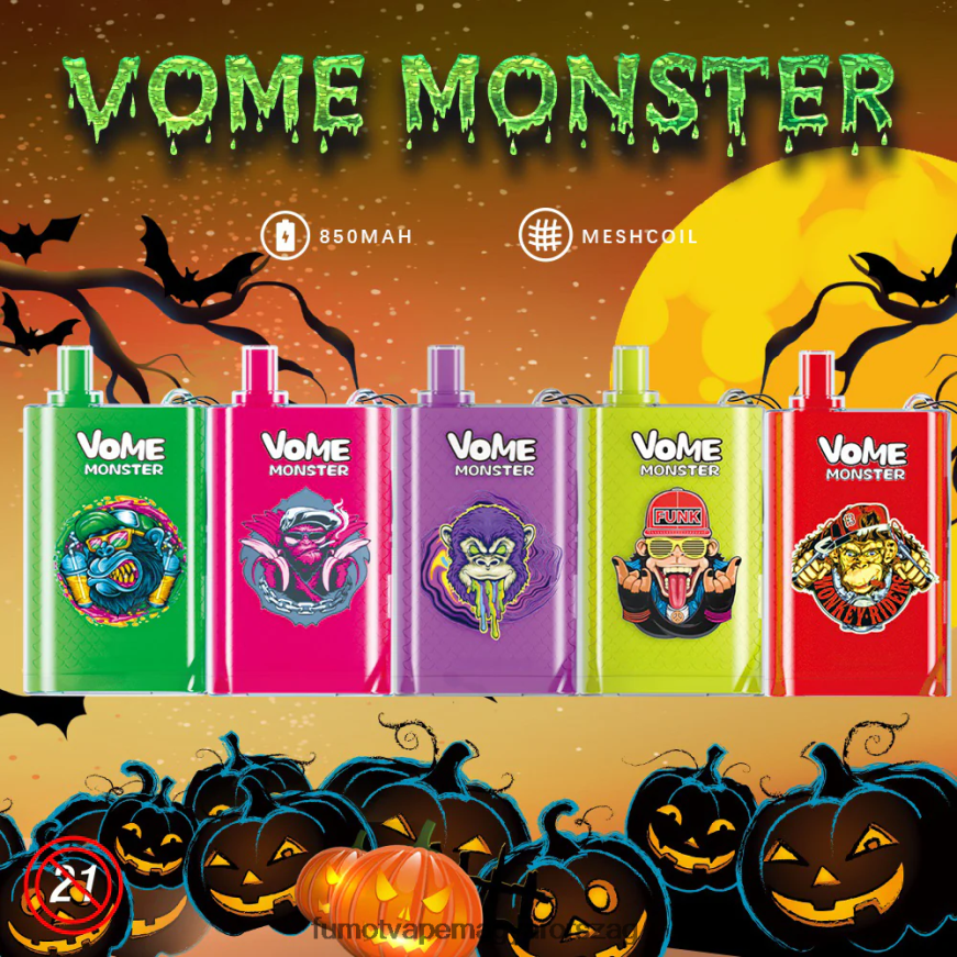 szőlőjég Fumot vape price 6ZBT2B429 Fumot Vome Monster 10000 eldobható vape pod eszköz - 20 ml (1 darab)