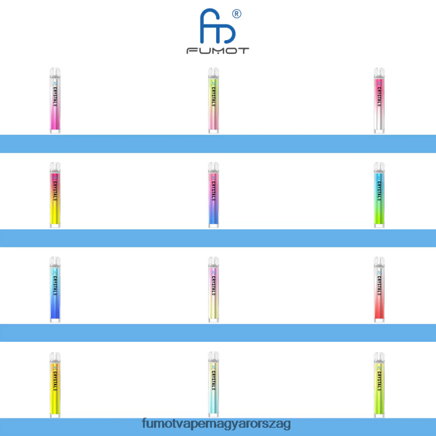 ananász jég Fumot vape Europe 6ZBT2B391 Fumot Crystal 2 ml (3 darabos készlet) eldobható vape - 600 tpd-kompatibilis