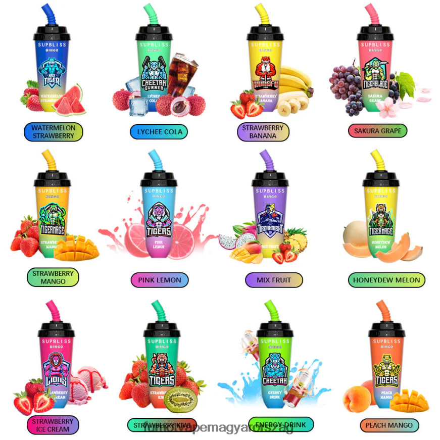 eper banán Fumot vape flavours 6ZBT2B407 Fumot Supbliss Bingo 16 ml-es 8000-es eldobható vape pod eszköz (1 db)