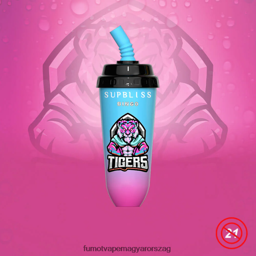 epres görögdinnye Fumot vape Europe 6ZBT2B411 Fumot Supbliss Bingo 16 ml-es 8000-es eldobható vape pod eszköz (1 db)