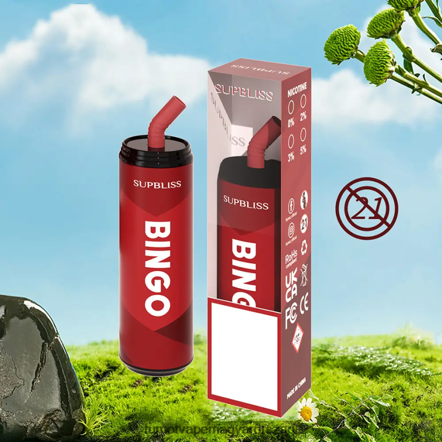 epres görögdinnye Fumot vape sale 6ZBT2B475 Fumot Supbliss Bingo 9000 eldobható vape toll (1 db)- 18ml