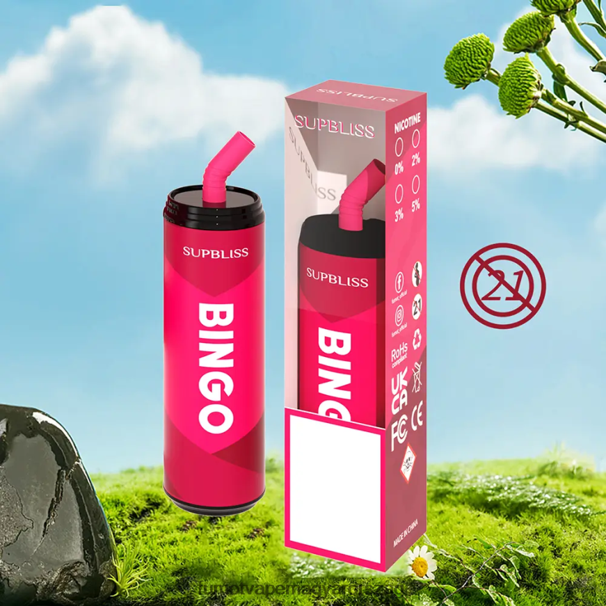kék razz jég Fumot flavors 6ZBT2B464 Fumot Supbliss Bingo 9000 eldobható vape toll (1 db)- 18ml