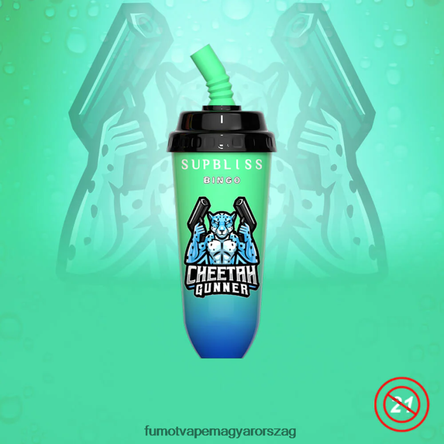 szerelem66 Fumot technology co 6ZBT2B402 Fumot Supbliss Bingo 16 ml-es 8000-es eldobható vape pod eszköz (1 db)