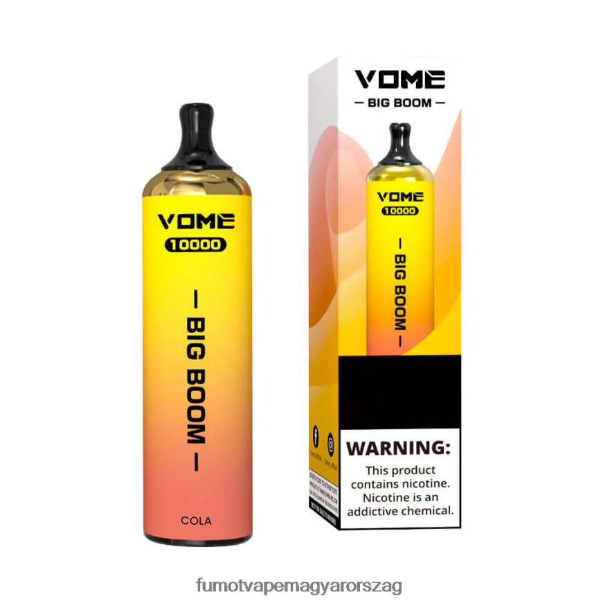 eper jég Fumot vape online shop 6ZBT2B440 Fumot Vome Big Boom eldobható vape toll 10000 - 20ml (1 db)