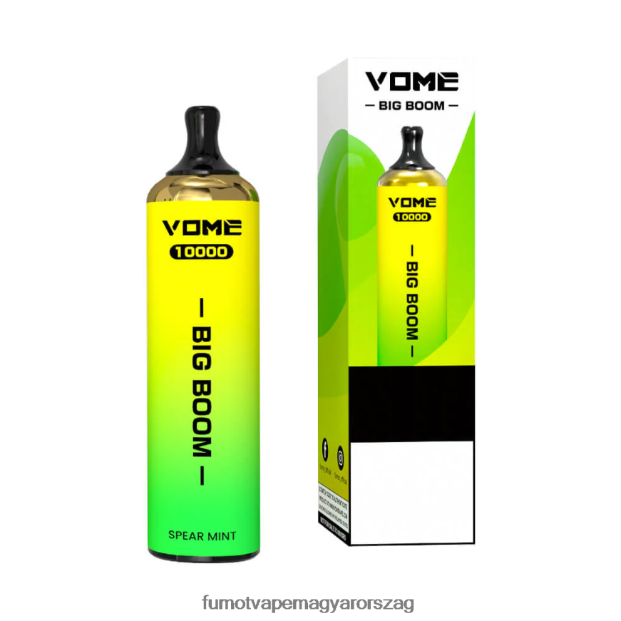 kék razz jég Fumot vape Europe 6ZBT2B441 Fumot Vome Big Boom eldobható vape toll 10000 - 20ml (1 db)